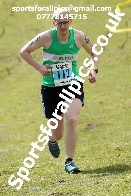 Masters men 2021 NECAA Cross Country Relays, Thornley Farm, Peterlee, Saturday, April 10th. Photo: David T. Hewitson/Sports for All Pics